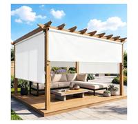 Tendas A Rullo Per Esterni, Blocca Il 90% Dei Raggi UV E Garantisce Privacy | Impermeabile Per esterni Senza fili Tendas avvolgibile Tendas da esterno Con manovella Per balcone Giardino Finestre