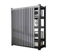 Tende a fisarmonica plissettate per mobili da cucina, autoadesive, antipolvere, con binario, perfette per armadi aperti, decorazione elegante e funzionale per la casa