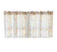 Tende a Mantovane Boho per Piccole Finestre,Tende Corta con Stampa Floreale Colorata e Luminosa per Cucina,Bagno,Camera da Letto(100x100 cm/39x39 inch)