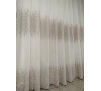 Tende a metro balze ricamate perline lurex classiche camera da letto salone