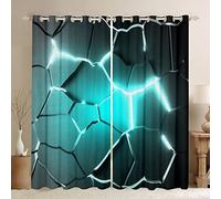 Tende a nido d'ape per camera da letto soggiorno tende oscuranti esagonali ombre verde acqua (30% -50%) bambini geometrici finestra Dreapes Beehive vintage moderni trattamenti geometrici per finestre