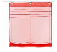 Tende a pacchetto chic con occhielli, tessuto Dimout per cucina, offre privacy e complemento d'arredo per la casa (rosso)