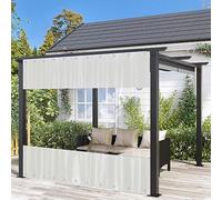 Tende a pannello trasparenti resistenti per esterni, spessore 0,5 mm, impermeabili, per l'inverno, pannelli laterali trasparenti e resistenti alle intemperie, misure 2/3/4/5 m, 200,7 x 330,2 cm