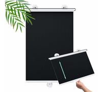 Tende A Rullo Con Ventosa, Tende Avvolgibile Oscuranti, Larghezza 40-80cm, Altezza 60-200cm, Parasole Retrattile Senza Foratura, Tende A Rullo Temporanee Privacy Per La Casa,Black-75x200cm/30x79in
