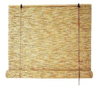 Tende a Rullo di bambù,Tenda a Lamella per Balcone da Esterno,Tenda A Rullo Oscurante, Tapparella di bambù Avvolgibile,Tende a Rullo in bambù con Schermo per la Privacy,120x120cm/47x47in(WxH)