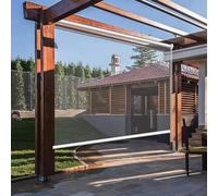 Tende a rullo impermeabili in PVC Tende da pioggia in plastica per esterni Ombra antivento Dimensioni personalizzate SideDraw Tende a rullo per patio e giardino