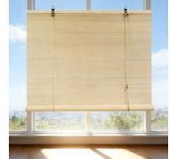 Tende a Rullo in Bambù 35 x 140 cm con Sollevatori Anti-Uv Privacy Arella in Canna di Bambù per Interni Esterni Personalizzate, A