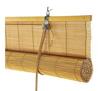 Tende a Rullo in Bambù da esterno e interni Tenda di Bamboo Naturale Tapparella di Bambù Avvolgibile per Porte e Finestre Cortina Romane di ventilazione Protezione solare STORESDECO Naturale 120x250cm