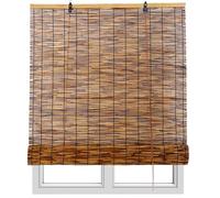 Tende A Rullo in bambù, Filtro della Luce Tende di bambù, Tapparella Avvolgibile in bambù per Balconi Cucina,50 60 70 80 85 90 100 110 130 165cm Larghezza(120x250cm)