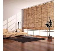 Tende a Rullo in Bambù for Esterni, Tende a Rullo in Canne Impermeabili, Tenda da Sole in Bambù For Esterni for Patio, Pergolato, Balcone Senza Fili