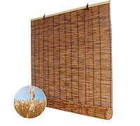 Tende a rullo in bambù intrecciate a mano Tende traspiranti per finestre personalizzabili per interni/esterni 80 x 200 cm, perfette per la decorazione della casa