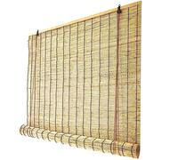 Tende A Rullo in bambù Naturale,Tenda Avvolgibile in Canna da Interni,Tenda A Pacchetto Esterno,Ombreggiatura,for Giardino, Balcone, Porta, Finestra,Personalizzabile,100x200cm/39x79in(WxH)