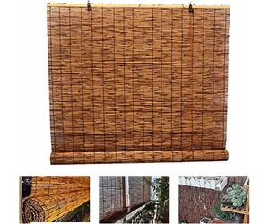 Tende a rullo in bambù per uso esterno e interno, tende parasole per sollevamento persiane, perfette per patio, giardino, finestra, porta e cucina