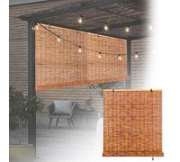 Tende a rullo in bambù, protezione dai raggi UV, per esterni per patio e giardino, varie dimensioni, 50155 cm, tende parasole alla moda, ecologiche, soluzioni per la privacy