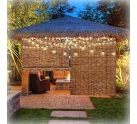 Tende a rullo in canna per esterni Tende a rullo in bambù Protezione solare Facile da installare per portico/giardino/soleggiato Privacy(140 x 210 cm/55 x 83 pollici)