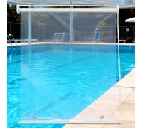 Tende a Rullo per Esterno Impermeabile Antipioggia Antivento Tenda Trasparente Cristal Pvc Tapparelle Avvolgibili per Esterni Pergolati Veranda Terrazzo Balcone Personalizzabile(130x150cm)