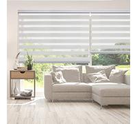 Tende a rullo per interni Giorno e Notte Premium cassonetto e catenella in alluminio, di alta qualità, Tenda a rullo per interni Doppio strato per finestra Storesdeco 140 x 250 cm Lino