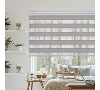 Tende a rullo per interni Giorno e Notte Premium cassonetto e catenella in alluminio, di alta qualità, Tenda a rullo per interni Doppio strato per finestra Storesdeco 180 x 250 cm Grigio pietra