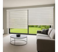 Tende a rullo per interni Giorno Notte avvolgibile Doppio strato Tessuto elegante per porta e finestra. Offrono un'adattabilità alla luminosità STORESDECO Lino 80x180 cm (Larghezza x Altezza)