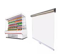 Tende a rullo termiche antipolvere per alimenti personalizzabili FreeStanding per congelatore frigorifero vetrina Dimensioni: 110 x 180 cm