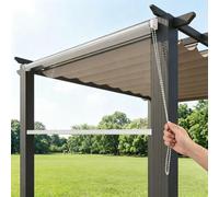 Tende a rullo trasparenti per esterni, impermeabili, in PVC trasparente, avvolgibili, a prova di vento, pioggia, tende divisorie per pergola esterna patio