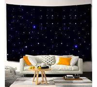Tende a stelle a LED per sfondi da palcoscenico, panno cielo stellato con controller, drappeggio pieghevole, sfondo Starlight per matrimoni, feste di Natale, club, spettacoli 4 × 5 m