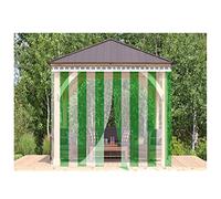 Tende a strisce in vinile PVC di grado industriale per congelatori e refrigeratori Walkin, verde trasparente, 135 x 220 cm, confezione da 9 pezzi, isolamento e controllo della temperatura