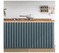 Tende antipolvere per armadi da cucina, blu, 140 guide scorrevoli, con fessure per scarpe e rondelle, organizer versatile per tenere lontano la polvere, elegante decorazione per la casa