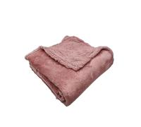 Tende Arredo Tessile - Coperta Pile Matrimoniale Copriletto Invernale (200x220 cm) Plaid Divano Morbido e Caldo, Perfetto per Rilassarsi sul Divano o Avere Calore Extra Durante la Notte (Rosa)