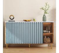 Tende autoadesive da appendere per armadi aperti, 80 x 50 cm, ideali per mensole, scrivanie e sotto il bancone, colore: azzurro