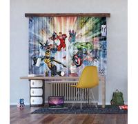 Tende Avengers Per Bambini Camera Da Letto 180x160cm Coppia Marvel Fumetti Eroi