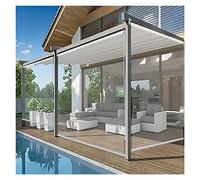 Tende avvolgibili trasparenti antivento in plastica impermeabile per esterni, per veranda, gazebo e patio (119,4 x 160 cm) durevoli e facili da installare