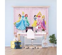 Tende Bambini Camera da Letto Rosa Disney Principessa 180x160cm Finestra