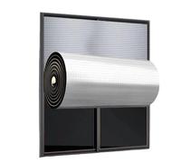 Tende calde antivento, pellicola isolante finestre, set di isolamento invernale, tende insonorizzate finestre, antivento, con chiusura in, for finestre, tenere fuori il freddo o il caldo(100x120cm)