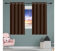 Tende Camera da Letto Moderne 230 x 252 cm Poliestere Resistente, Termica Isolante Tenda Oscurante Portatile per Camera da Letto Moderne, marrone