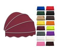 Tende Cappottina Da Sole, Tende Ad Arco, Tettoia A Cupola Pieghevole Per Porte, Tende Da Sole Per Finestra Resistente Al Sole Impermeabile, per Terrazza Negozio(Burgundy,130cm/4.27ft)