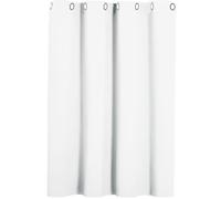 Tende con Anelli 1 Pezzi, 80 x 130 cm Tenda Oscurante Camera da Letto Tinta Unita Tenda Isolante Decorazione e Divisorio Stanze per Interni Finestre, Bianco