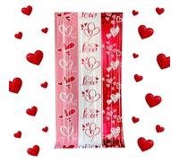 Tende con frange in lamina di San, decorazione romantica e luminosa, sfondo per San, per amici e familiari, per interni ed esterni, feste, eventi, celebrazioni