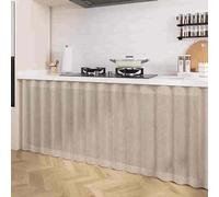 Tende Cucina Porta Finestra, Flanella Tenda Scaffale, Tende Oscuranti Antipolvere Armadio, Tendina Sottolavello Bagno per Scarpiera, Tendina Armadietti, Libreria, con Binari Scorrimento Autoadesivi