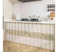Tende Cucina Porta Finestra, Flanella Tenda Scaffale, Tende Oscuranti Antipolvere Armadio, Tendina Sottolavello Bagno per Scarpiera, Tendina Armadietti, Libreria, con Binari Scorrimento Autoadesivi