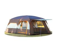 Tende da Campeggio Impermeabili Portatili 4-6 Persone, Tende a Tutto Tondo con Rivestimento a Copertura Completa, Tenda per Cabina di Stand Up Familiare con Sacchetto di Stoccaggio per Campeggio