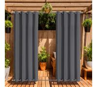 Tende da esterno per giardino, patio, gazebo, pergola, tende da esterno impermeabili, antivento, oscuranti, con isolamento termico, doppio anello di tenuta
