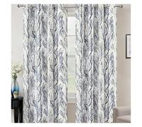 Tende da esterno, Tende da esterno con rami di alberi grigi, Occhiello for bloccare il sole Tende esterne for tende ponderate for gazebo, portico, pergola, 2 pannelli(Blue,52in*96in)
