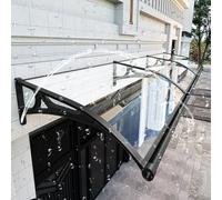 Tende da finestra in policarbonato silenziose esterne, tenda da pioggia ad arco per patio casa, porta d'ingresso in alluminio tenda a baldacchino, porta d'ingresso tenda resistente alle intemperie