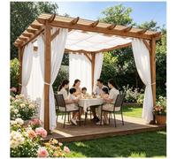 Tende da Gazebo Esterno Impermeabili con Anelli Resistenti 140x100cm Bianco