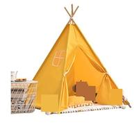 Tende da gioco Tenda for bambini, da interno, portatile, pieghevole, for e bambine(Yellow)