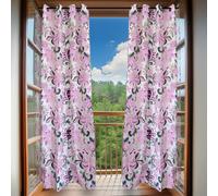 tende da interno arredamento tessuto coprente con anelli 2 pezzi 140x275 cm