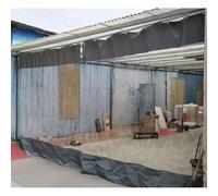 Tende da patio in vinile trasparente impermeabili da 1 mm, pannelli laterali con occhielli antiruggine per pergola, portico, gazebo, recinzione (2,5 x 2 m)