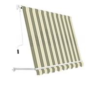 TENDA DA SOLE A CADUTA cm.250 x H.250 - verde/bianco SANGIORGIO