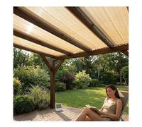 Tende Da Sole A Vela A Strisce, Protezione Dai Raggi UV Tessuto Ombreggiante Per Esterni Con Occhielli Antiruggine, Tettoia Traspirante Per Patio Per Pergolati(0.8x7m(31.5"x23'))